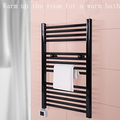 Aquecimento de toalha elétrica com parede de toalha aquecida com timer embutido e prateleira plugue de toalha quente na