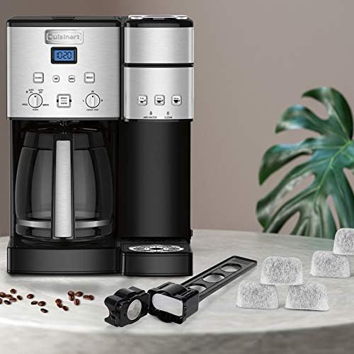 12 Pacote de cafeteira Cuisinart Cafeteira Filtros de carvão substituto, compatível com todas as cafeteiras Cuisinart