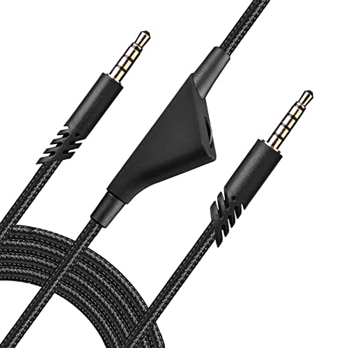 Substituição para o cabo de fone de ouvido Astro A40 Cord A10, fio de controle de volume compatível com o Astro A40TR/A40/A10