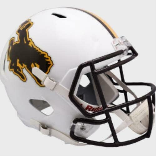 Wyoming Cowboys Riddell vsr4 Réplica Capacete de futebol em tamanho grande