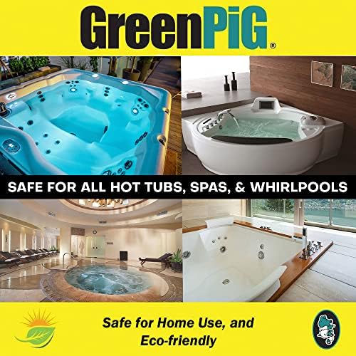 Limpador de banheira jato de força comercial de porco verde é uma fórmula enzimática que limpa sua banheira, jatos e canos de dentro para fora, bio-degradável, não tóxico, seguro séptico, 1 Box-12 tablets dissolvíveis
