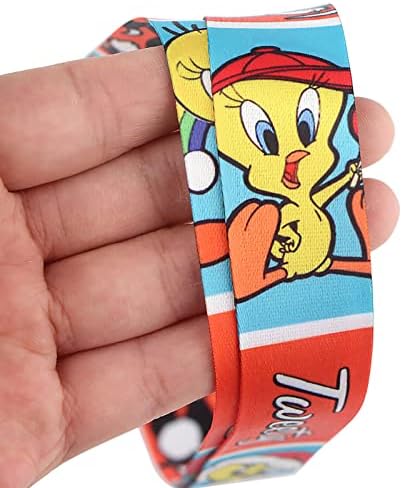 Bezelye Looney Tune Kichain, Anime ID Badges Molyard, cordão principal para o suporte do cartão de identificação, capa de telefone
