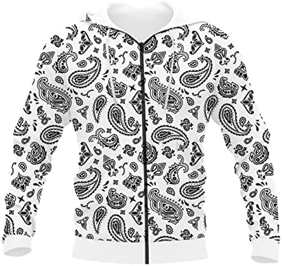 Engraçado 3D impressão completa Branca Black Paisley T-shirt/moletom/moletom zip/jaqueta fina/calça de terno casual