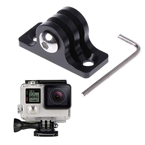Acessórios para câmeras Adaptador de montagem CNC Alumínio de parafuso de fundo plano conjunto de parafusos para GoPro Hero 1 2 3 4 3+ DropShoping