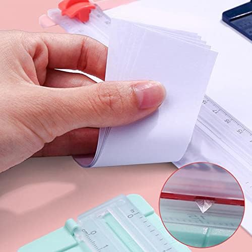 Ikasefu Cutter de papel manual pequeno, mini cortador de fotos portátil portátil de papel leve, abrevimento de papel scrap.