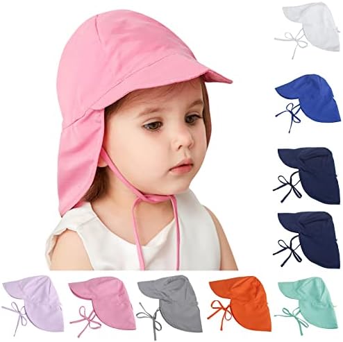 Baby Beach Sun Hat Hat Summer Trucker Baps Cartoon Sun Hat Wide Brim upf 50+ Capéu de proteção Capinho da criança Ajuste.