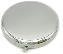 AMAYYYAHZJ VAIDADE espelho portátil espelho de maquiagem sólido colorido metal redondo capa redonda de dupla later