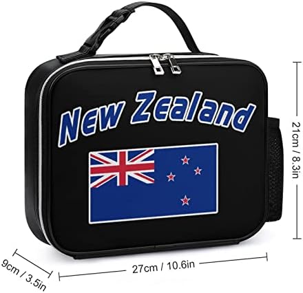 Bandeira da Nova Zelândia Pacote de refeição destacável Bolsa isolada Luch Box for Travel School Picnic