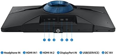Samsung Odyssey G4 Series 25 polegadas Monitor de jogos FHD, IPS, 240Hz, 1ms, G-Sync Compatível, AMD FreeSync Premium, HDR10, Ultrawide Game View, DisplayPort, HDMI, suporte totalmente ajustável