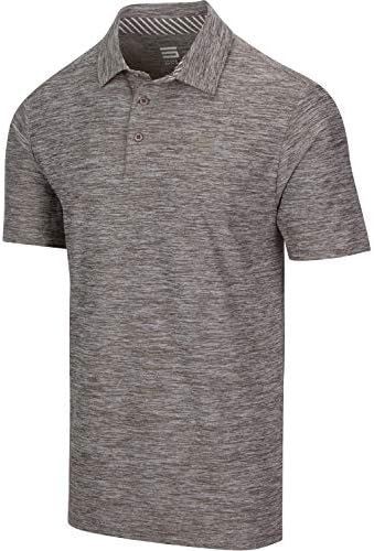 Três sessenta e seis camisas de golfe para homens-pólo de manga curta seca, camiseta de colarinho casual atlético