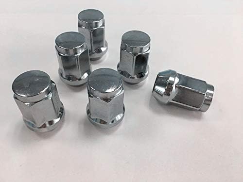 20pcs Chrome 14mm x 1,50 porcas de pós -venda do mercado FIT 2008 Chevrolet Express 2500 pode caber nas jantes OEM, o