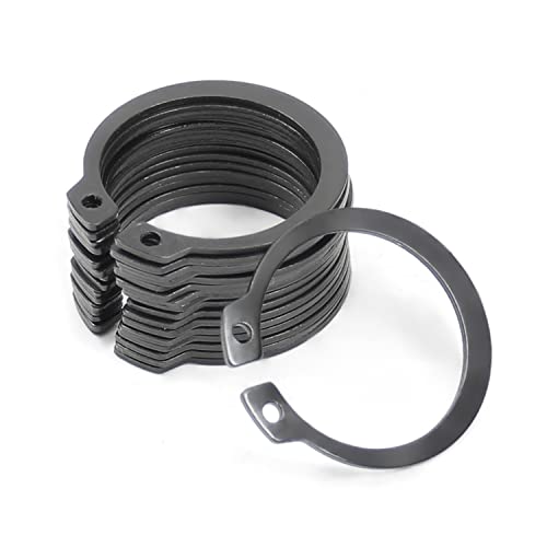 MROMAX Circlips externos, 35,5 mm OD Anéis de retenção externos, aço de liga de aço C preto de 65mn anéis de retenção de eixo de