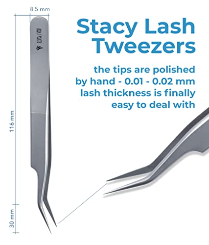 Removedor de gel puro 15 ml e lash Stacy STL-7 Tweezers em forma de S STL-7 em forma S-Tempo de dissolução de adesivo de cílios