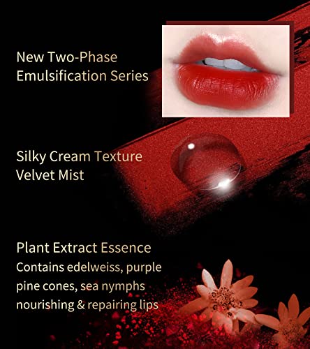Colorkey Unsenda úmida de veludo laca fosca de seda fosca Lip Lip com novo emulsificante tipo e polímero cruzado, textura