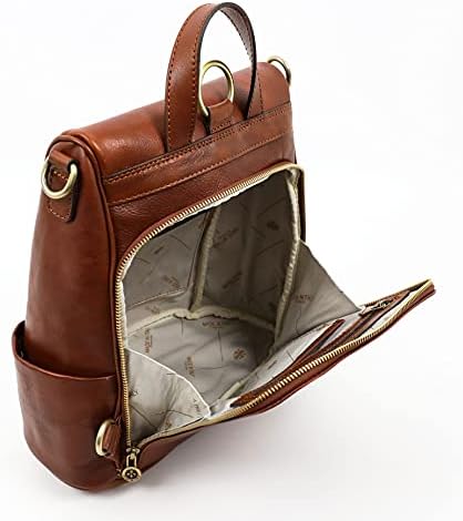 Mochila de couro de resistência a tempo conversível para bolsa de ombro de grãos cheios de couro real viagens versáteis mochila