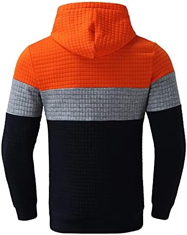 Terno e Slim Winter Blocking Color Blocking Autumn Sweatshirt 2 Peças e Long Pants Sportswear Men masculino Ternos de banho