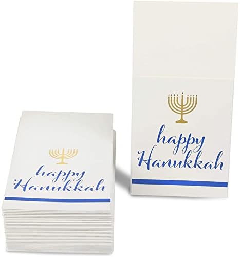 Happy Hanukkah Paper Utensil titular, Menorah de ouro