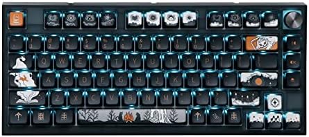 Epomaker Skyloong Gk75 Dark Fairy-conto de conto de junta semelhante a um teclado programável Hot Swappable, como um botão