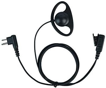 Klykon 2 pinos D fone de ouvido de forma com microfone PTT para Motorola 2 Wakie Wakie Talkie CP200 CP200D CLS1110 CLS1413 CLS1450