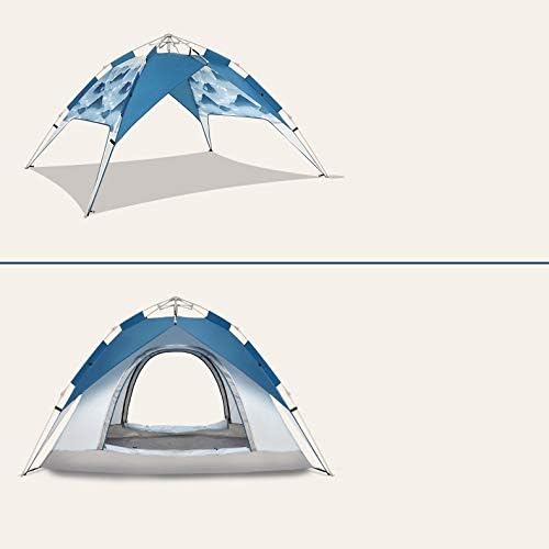 Acampamento ao ar livre de Quesheng tenda espessada 2 pessoas 3-4 Equipamento automático de acampamento duplo piquenique