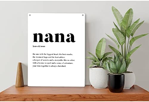Nana Definição Placa de madeira Nana moderna Nana Sinais