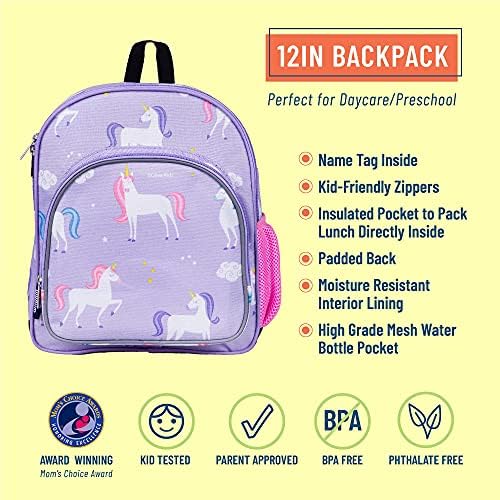 Wildkin Kids 12 polegadas pacote de mochila com caixa de bento