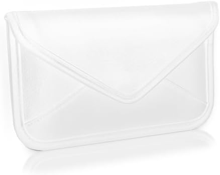 Caixa de ondas de caixa compatível com Samsung Galaxy A40S - Bolsa mensageira de couro de elite, design de envelope de