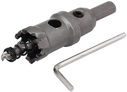 X-Dree 22,5mm Corte Dia 10mm Frea de perfuração reta Twist Drill Drill Drill Drilling Tool Cinza (diámetro de Corte de 22,5 mm Diámetro