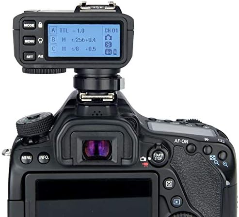 Gatilho flash sem fio GODOX X2T-C TTL para Canon, 1/8000S HSS Bluetooth Connection suporta o controlador de aplicativos iOS/Android,