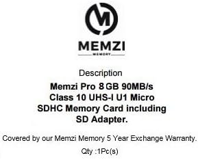 MEMZI PRO 8GB CLASS 10 90MB/S MICRO SDHC CARTÃO DE MEMÓRIA COM ADAPTER SD E MICRO USB LEITOR PAR
