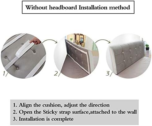 N / A Backrest Backrest de almofada de cama de cabeceira, travesseiro de leitura de cunha, grande suporte para apoio