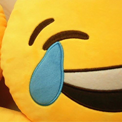 Pillow Pillow 12,5 polegadas grande emoticon de sorriso amarelo