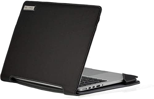 Broonel - Série de Perfil - Laptop de couro preto compatível com Dell Latitude 7430 Laptop 14 2 -1
