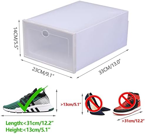 Lokoshina 24pcs Box de sapato Lokoshina Os organizadores e armazenamento de sapatos de armazenamento de armazenamento de