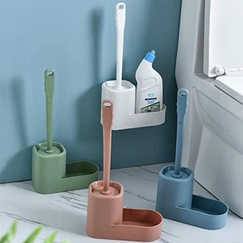Pincel de escova de vaso sanitário, escova de vaso sanitária, montanha de parede macia e laço de vaso sanitário escova de banheiro