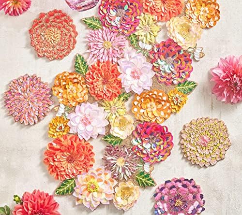 Kim Seybert Dahlia Drink Coasters, conjunto de 4