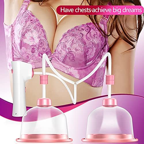 Dispositivo de aumento da mama elétrica HHYGR, Cuidados portáteis de aprimoramento de mama, massageador elétrico de aprimoramento de mama, adequado para todas as peles