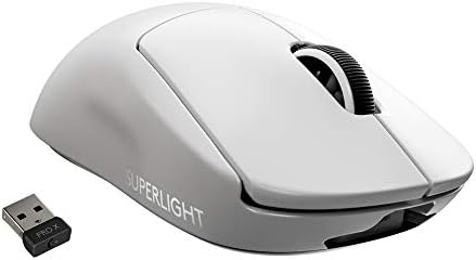 Logitech G Pro X Superlight Wireless Gaming Mouse, Ultra -Lightweight, Sensor Hero 25K, 25.600 dpi - teclado de jogos brancos