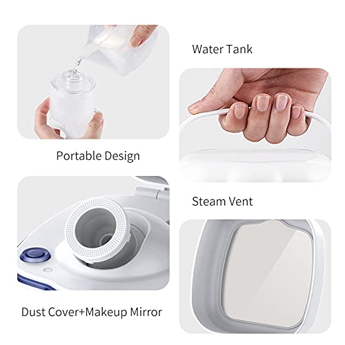 Kingdom se importa a vapor facial, vaporizador de face nano-iônico para limpeza profunda facial, umidificador em casa sauna spa quente skin skin