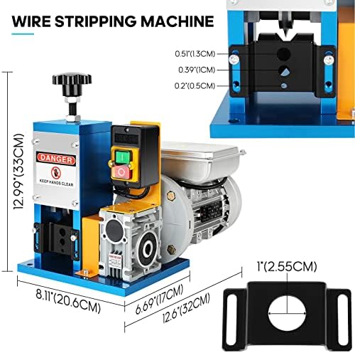 Máquina de stripper de arame elétrico GYZJ 0,06-0,98 pol para reciclagem de cobre Reciclagem Automática Tripping Tool 110V