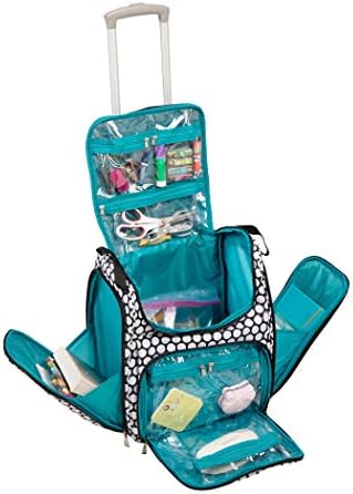 Organizador de sacola artesanal de Crafter Handy Sandy Crafter, bolsa de armazenamento rosa ND para suprimento de artesanato,