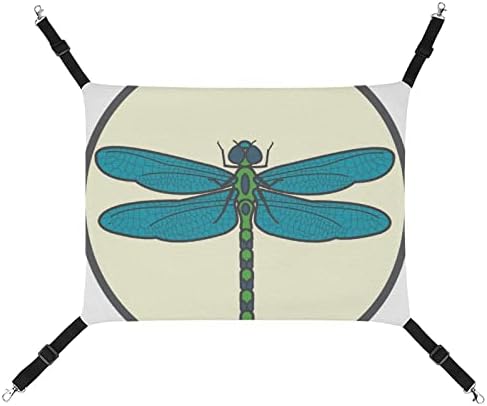 Butterfly Butterfly Gato de pet -hammock Cama de dormir com tiras ajustáveis ​​e ganchos de metal 16,9 x13