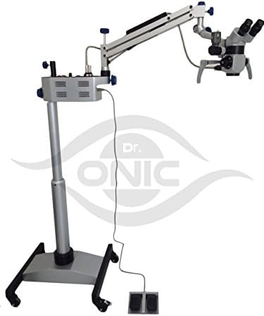 ENT Operatário Microscópio 3 Passos, 90 ° Binóculos, tipo de piso com iluminação LED Dr.onic