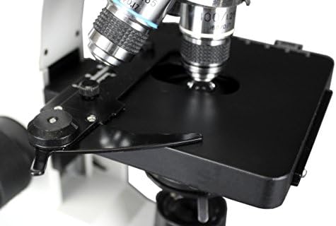 Vision Scientific VME0006-100-RC Microscópio sem fio LED, ampliação de 40-1000x, iluminação LED, grossa coaxial e foco fino, 1,25 N.A Abbe Condenser, 110V ou bateria recarregável