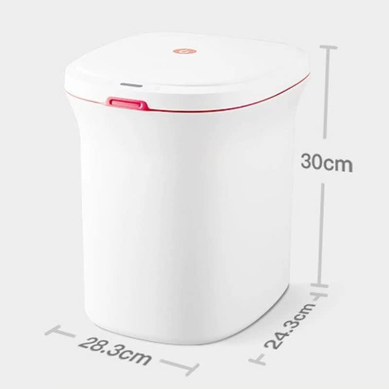 UXZDX Smart Sensor Lixeira Lata da cozinha Lata de lixo à prova d'água automática com lixeira de tampa de lixo para a sala
