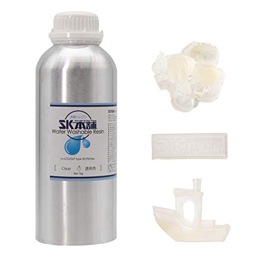 SK Water Water Lavável Impressora 3D Resina rápida resina LCD RESINA DE FOTOPOPOLYMER padrão de 405nm de 405nm para impressão LCD