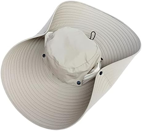 Chapéu de proteção solar amplo de aba soldado de chapéu ventilado unissex para caminhada para caminhada na praia Safari jardim de jardim de jardim de caiaques do jardim
