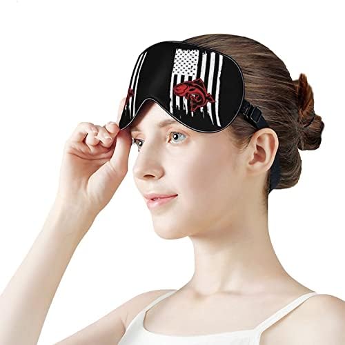 Fishing Fishing Sleep Mask máscara máscara de venda macia portátil com alça ajustável para homens mulheres