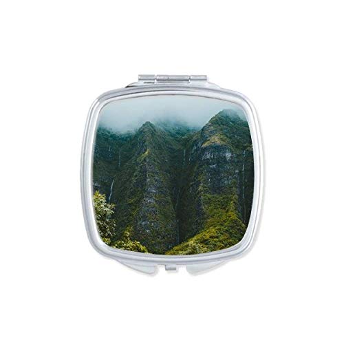 Jungle Valley Cliff Fog Florest Mirror Portátil Compact Pocket Maquia