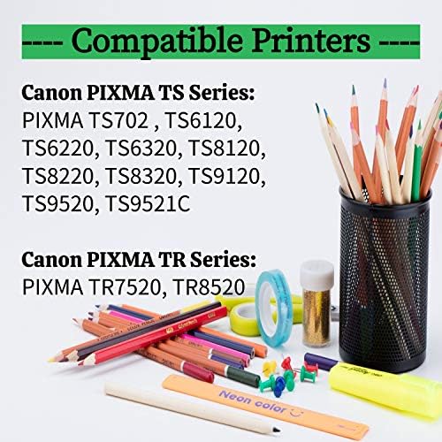 F Finders & Co 281 Substituição do tanque de tinta preta para CLI-281 281 XXL BK para trabalhar com Canon Pixma TS6320 TR7520